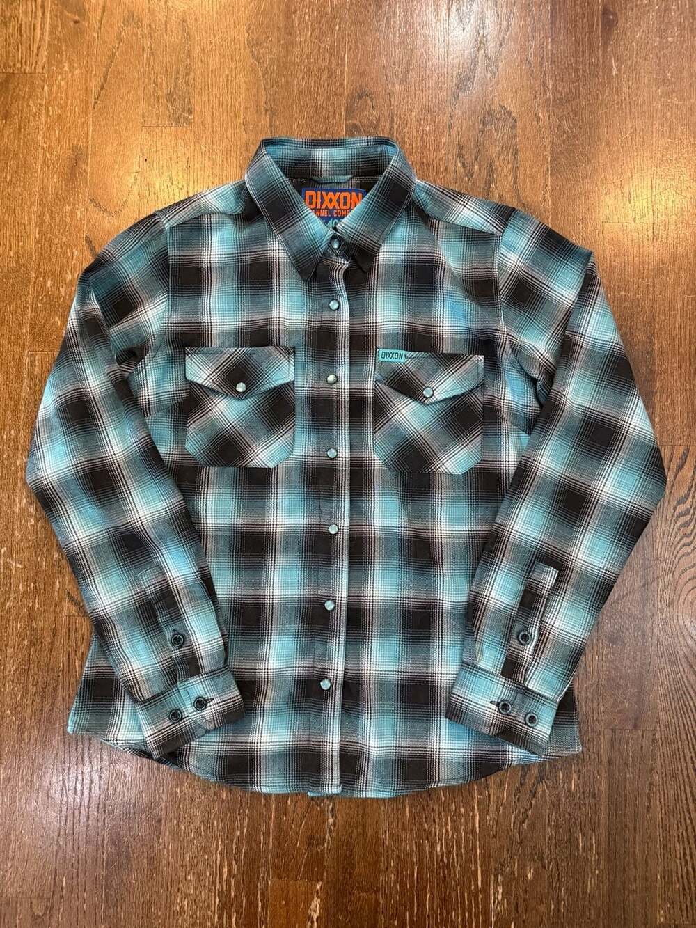 Dixxon Flannel Company Pensacola Plaid Long Sleeve Pearl Snap Shirt Size Medium